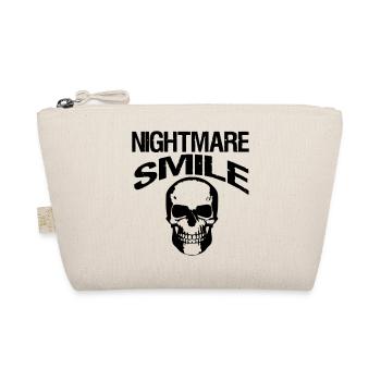 Nightmare Smile Halloween, Sprüche, Geschenk - Bio-Täschchen - Natur - Vorne