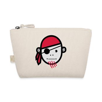 Pirate | Pirates | Pirates | Freibeuter | sailor - Organic Pouch - nature - Front