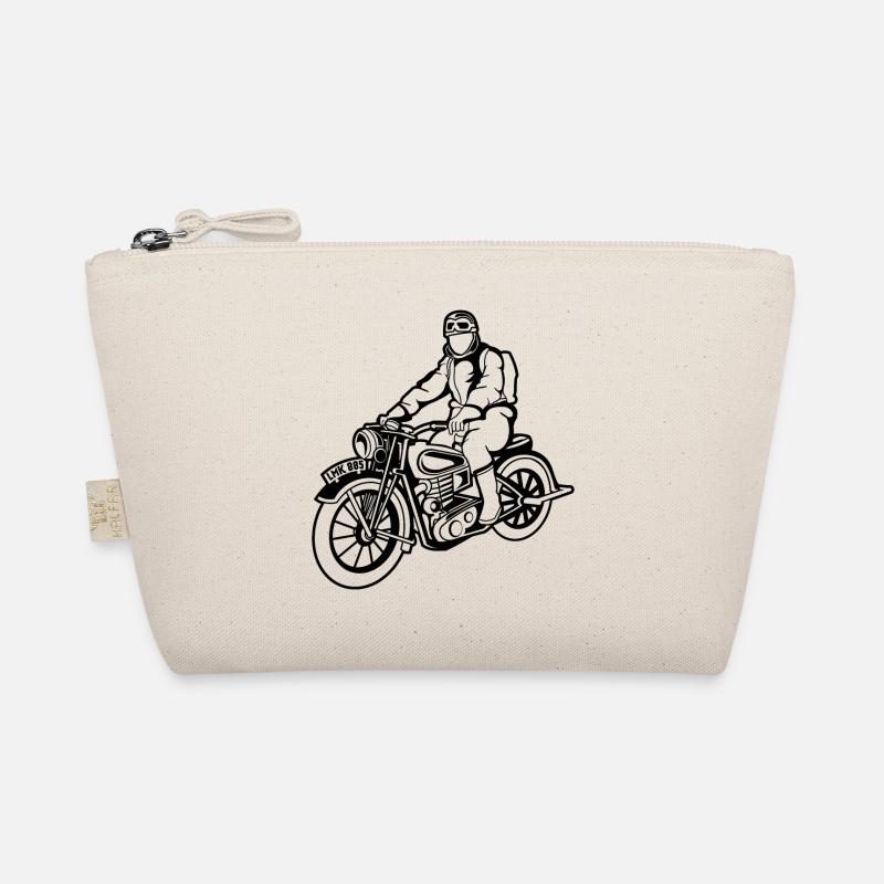 Chopper / Motorcycle 04_schwarz Organic Pouch
