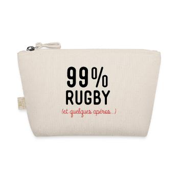 99 pourcent rugby sport apéro - Trousse biologique - nature - Devant