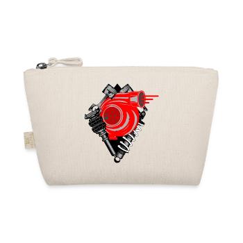 Turbocharger with chassis and cylinder - Organic Pouch - nature - Front