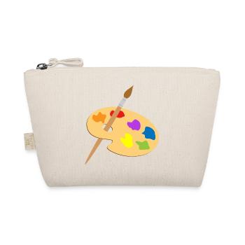 maler painter pinsel paint farbe artist color colo - Bio-Täschchen - Natur - Vorne