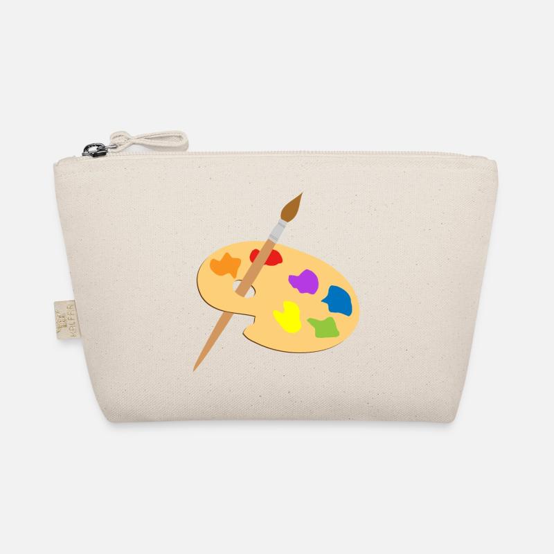 maler painter pinsel paint farbe artist color colo - Bio-Täschchen - Natur