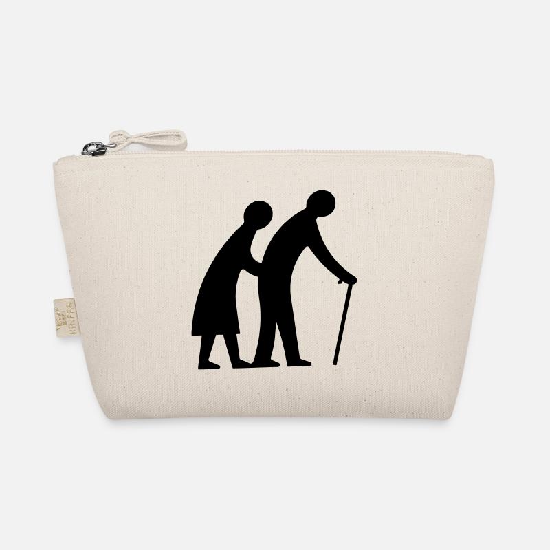 Old couple silhouette idée cadeau go Trousse biologique