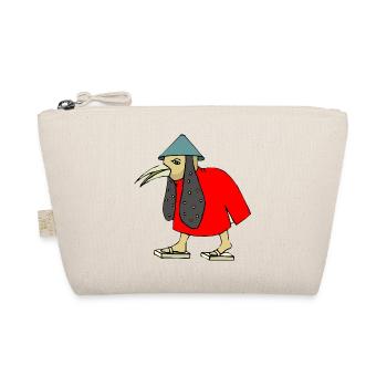 Asian birdman cartoon asian funny gift - Organic Pouch - nature - Front