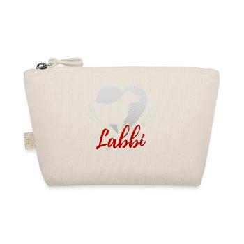 Labrador Liebe mit Herz - Bio-Täschchen - Natur - Vorne