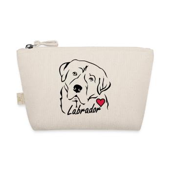 Labrador ❤ - Bio-Täschchen - Natur - Vorne