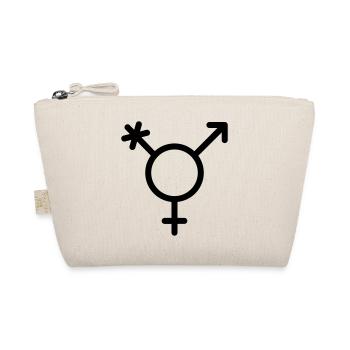 Transgender - Symbol für transsexuelle - Bio-Täschchen - Natur - Vorne