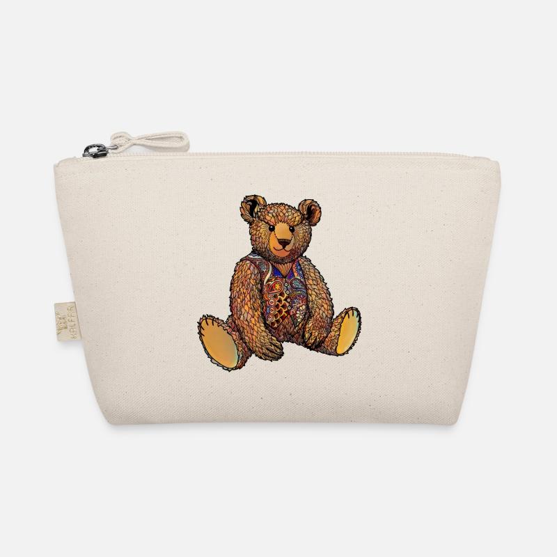 Watercolour Ted Organic Pouch