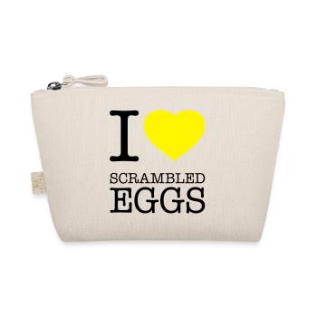 I LOVE SCRAMBLED EGGS Rührei - Bio-Täschchen - Natur - Vorne