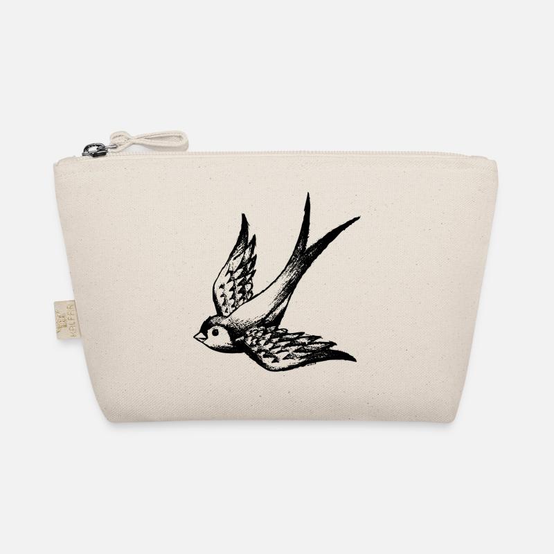 swallow bird summer wings Organic Pouch