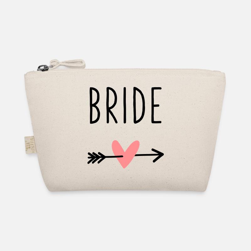 Bride heart cupid arrow bachelor party Organic Pouch