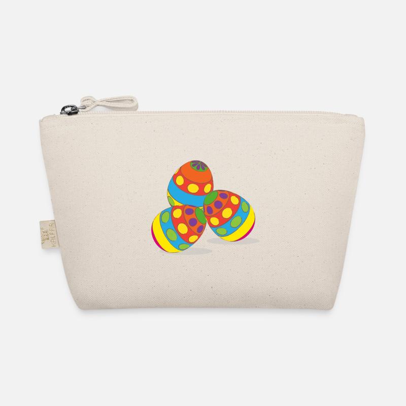 Easter eggs, easter, happy easter, happy eastern Organic Pouch