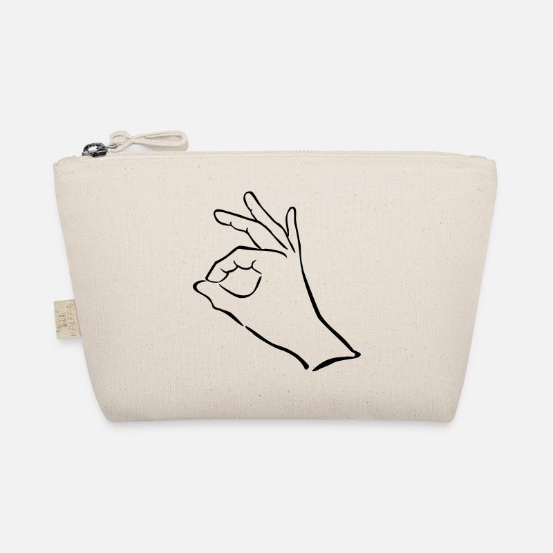 hand zeichen finger Bio-Täschchen