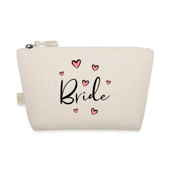 Bride coeur enterrement de vie de garçon cadeau - Trousse biologique - nature - Devant