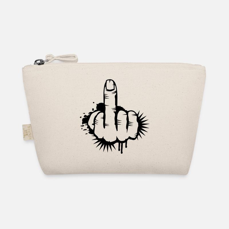 Middle finger Graffiti Organic Pouch