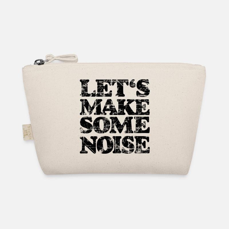 LET'S MAKE SOME NOISE (Vintage Black) Bio-Täschchen