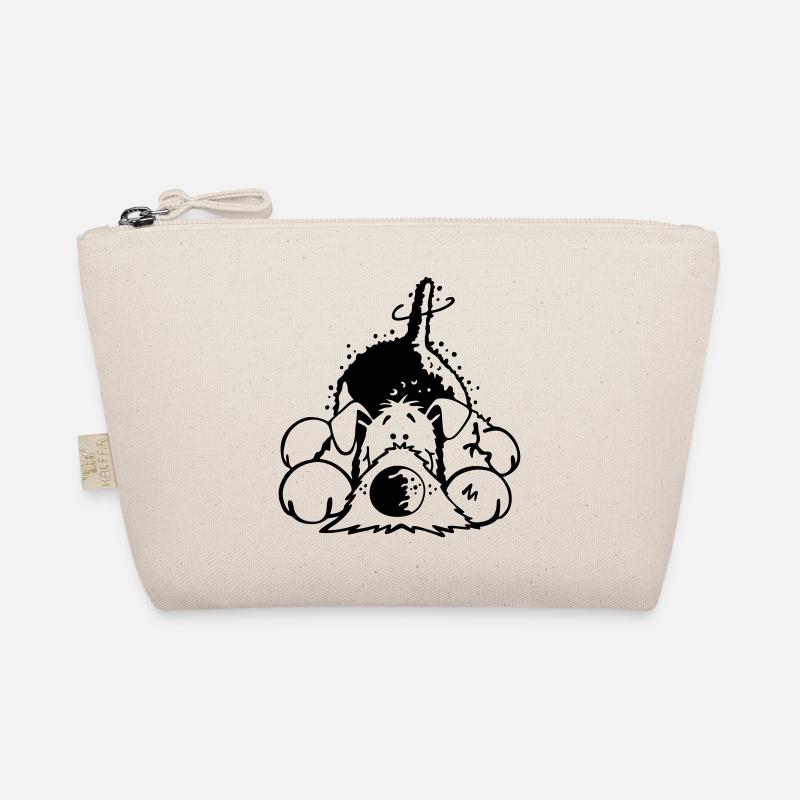 Verträumter Airedale Terrier Bio-Täschchen