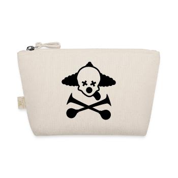 totenkopf clown - Bio-Täschchen - Natur - Vorne