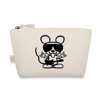 Coole Rock Maus - Bio-Täschchen - Natur - Vorne