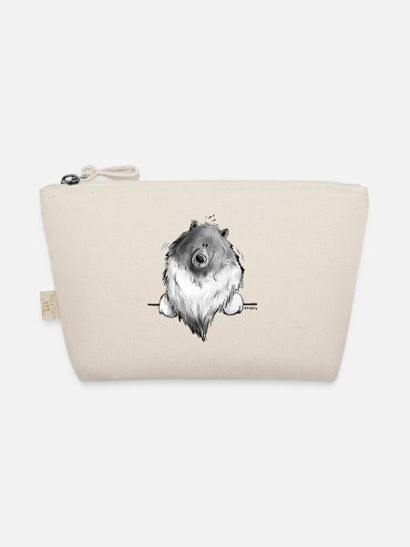 Cadeau drôle de chien de bande dessinée Wolfsspitz I - Trousse biologique - nature - Devant