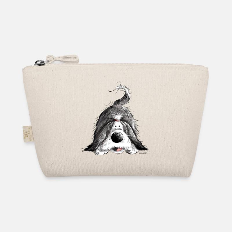 Funny Bearded Collie Organic Pouch