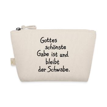 Gottes schönste Gabe ist der Schwabe - Bio-Täschchen - Natur - Vorne