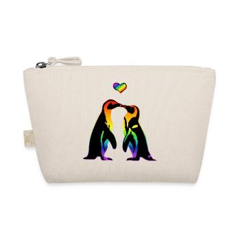 LGBT schwule verliebt Pinguine - Bio-Täschchen - Natur - Vorne
