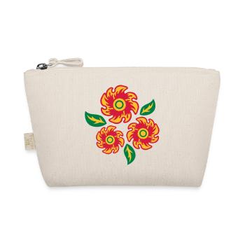 three bunch flowers - Organic Pouch - nature - Front