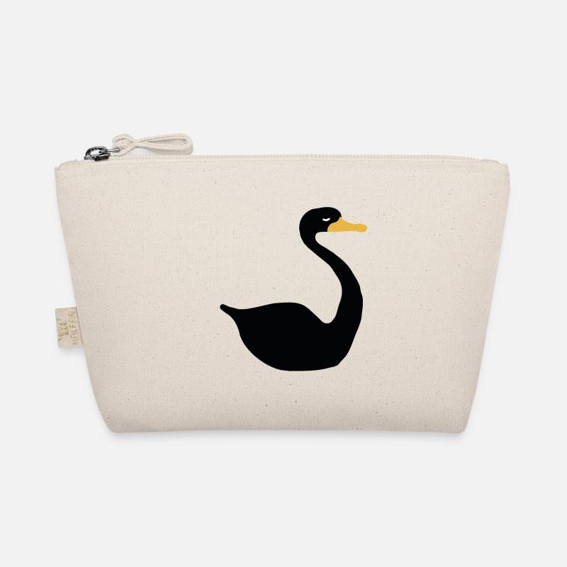 Black Swan Schwarzer Schwan - Bio-Täschchen - Natur