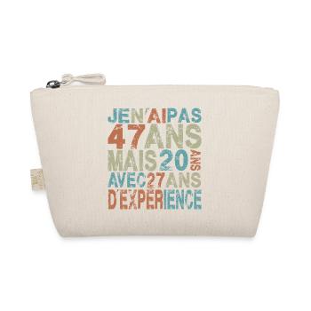 cadeau anniversaire 47 ans tshirt humour - Trousse biologique - nature - Devant