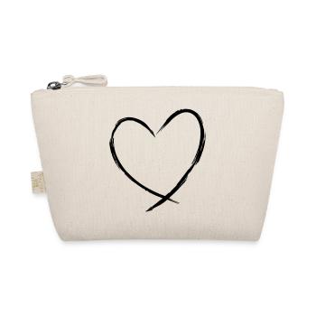 coeur amour symbole cadeau anniversaire amitié - Trousse biologique - nature - Devant