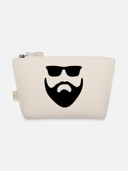 Bart Männer Geschenk Geschenkidee - Bio-Täschchen - Natur