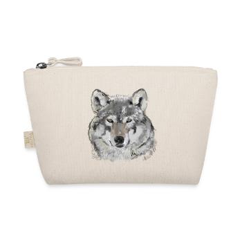 Wolf - Bio-Täschchen - Natur - Vorne