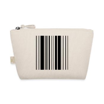 Streifen Muster Barcode - Bio-Täschchen - Natur - Vorne