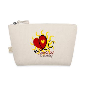 Heart Stethoscope - Sunshine is coming 1 - Organic Pouch - nature - Front