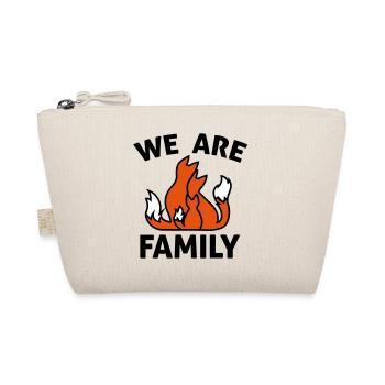 Fox Family We are family - animal family gift - Organic Pouch - nature - Front