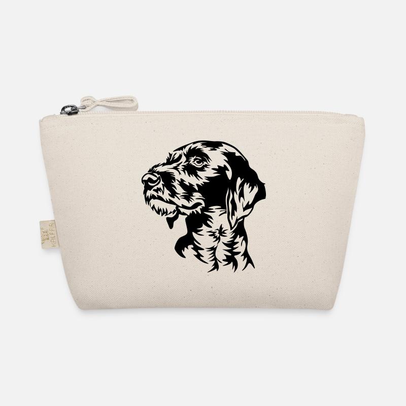 Deutsch Drahthaar Kopf Bio-Täschchen