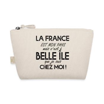 BELLE ÎLE c'est chez moi cadeau breton - Trousse biologique - nature - Devant