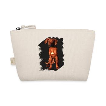 Rhodesian Ridgeback on black background - Organic Pouch - nature - Front