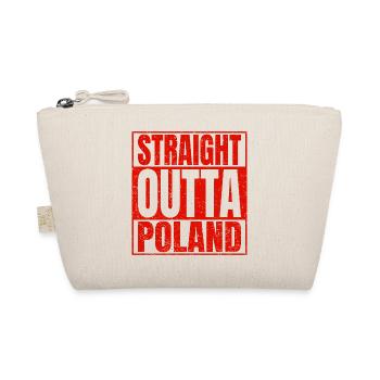 STRAIGHT OUTTA POLAND Polish homeland proud Poles - Organic Pouch - nature - Front