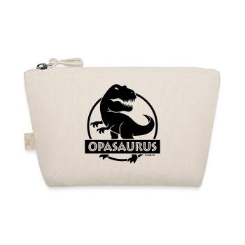 Opasaurus (Bester Opa / Opi / Großvater / POS) - Bio-Täschchen - Natur - Vorne