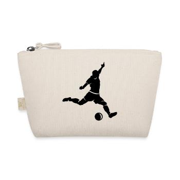 Soccer Player Goal Shot Sport Icon Illustration - Organic Pouch - nature - Front