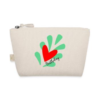 BIRTHDAY. HAPPY BIRTHDAY. HAPPY BIRTHDAY. - Organic Pouch - nature - Front