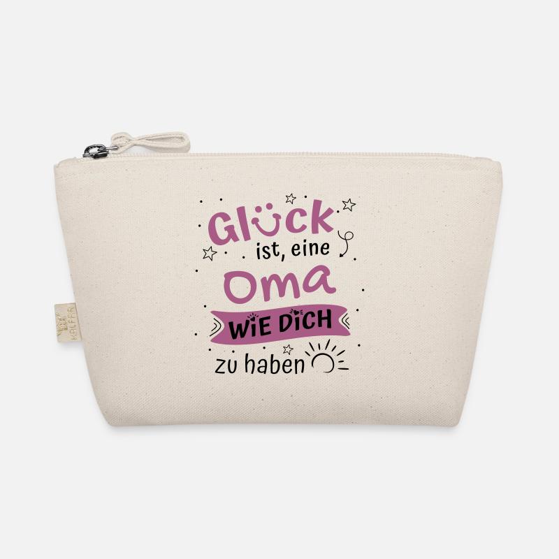 Glück Ist Eine Oma Wie Dich Zu Haben Geschenk Oma - Bio-Täschchen - Natur
