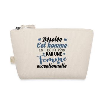 Homme en couple Cadeau t-shirt humour mariage Noël - Trousse biologique - nature - Devant