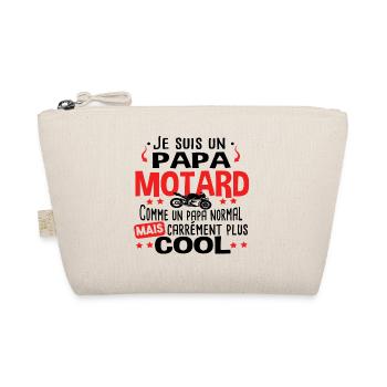 Papa Motard Moto Motocross Humour Cadeau Citations - Trousse biologique - nature - Devant