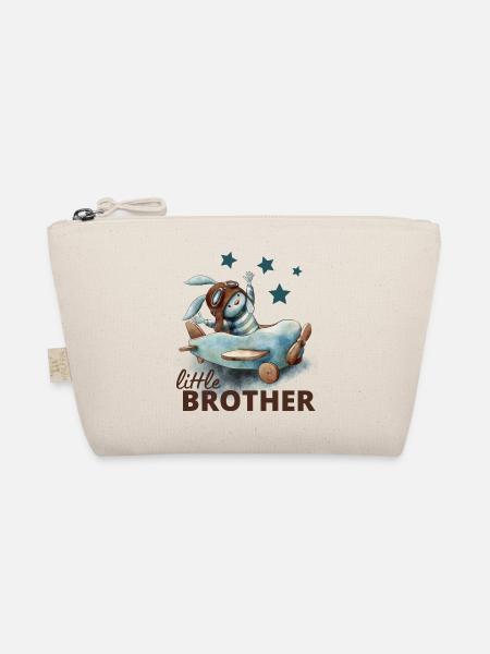 Kleiner Bruder - Bio-Täschchen - Natur - Vorne