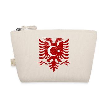 Albania Turkey flag used look - Organic Pouch - nature - Front