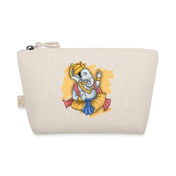 India Indian Hindu Ganesha God Land I Gift - Organic Pouch - nature - Front